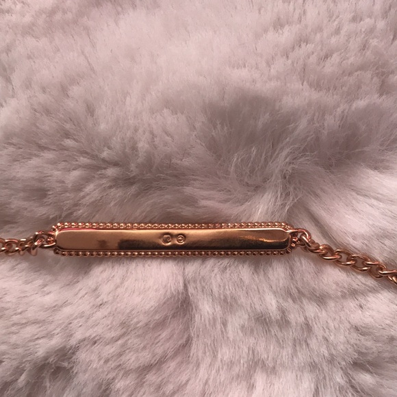 Swarovski rose gold plaque toggle bracelet - Picture 3 of 7